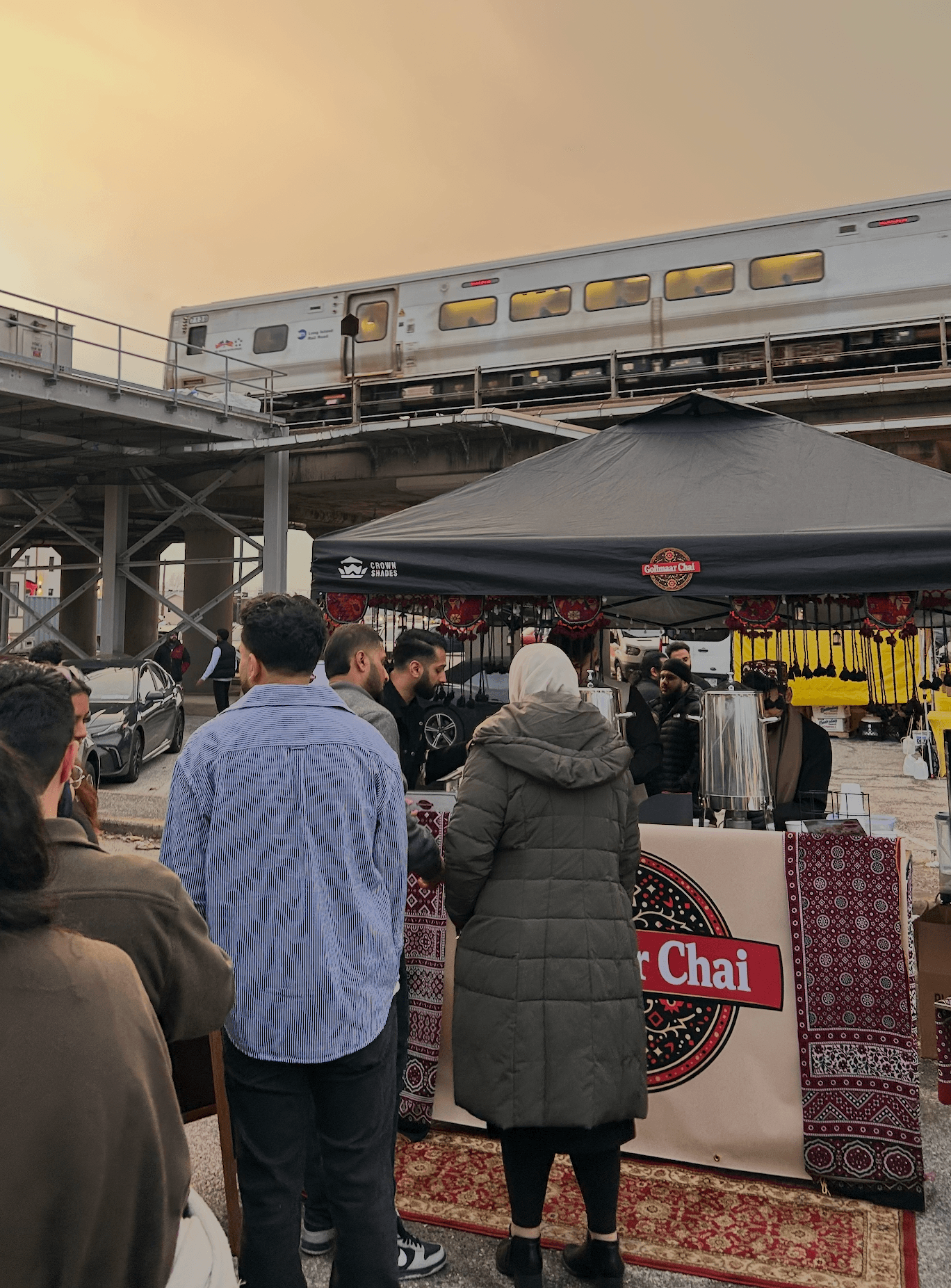 Golimaar Chai catering station setup at an event